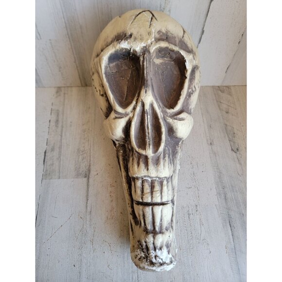 Skull large foam AS IS head Halloween prop home decor bowl unique - Picture 1 of 15